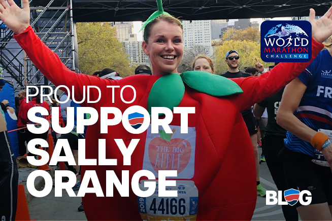 Proud to support Sally Orange